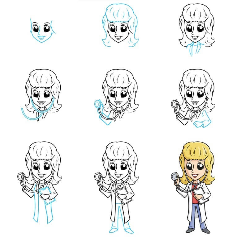 How to draw Doctor idea (10)