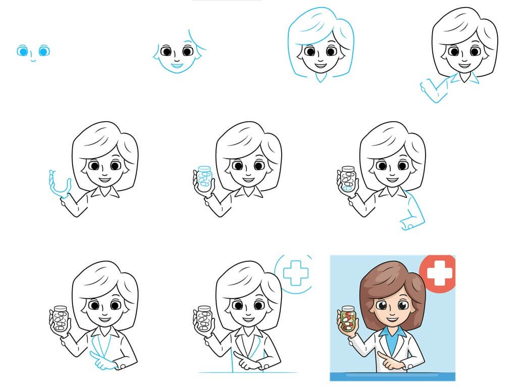 How to draw Doctor idea (11)