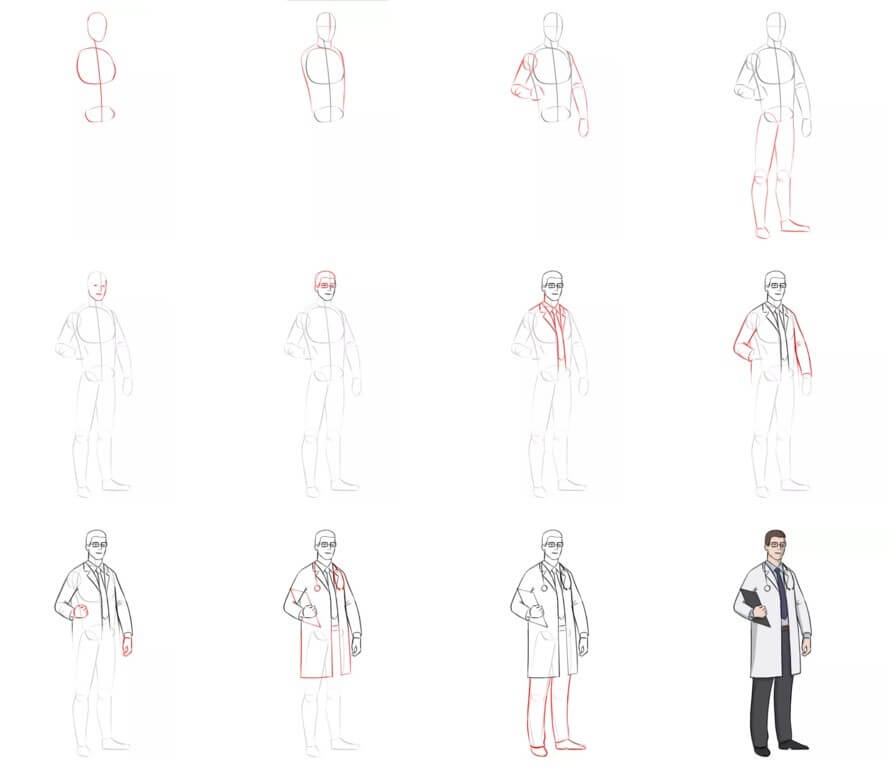 How to draw Doctor idea (13)