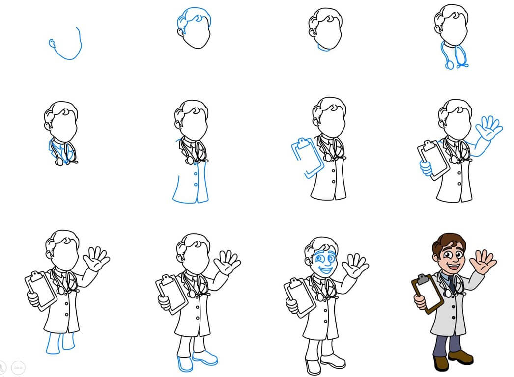 How to draw Doctor idea (14)