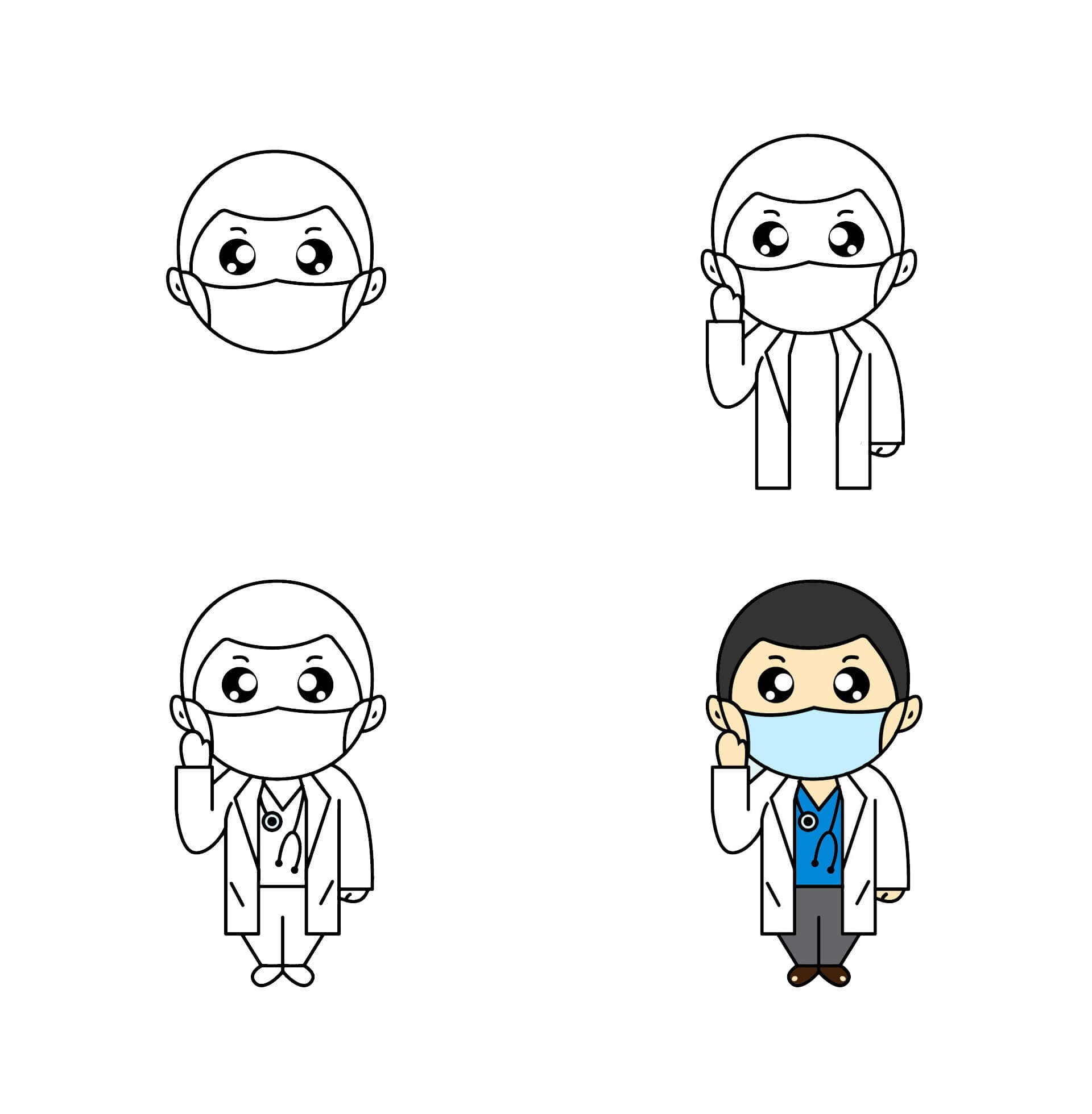 How to draw Doctor idea (16)