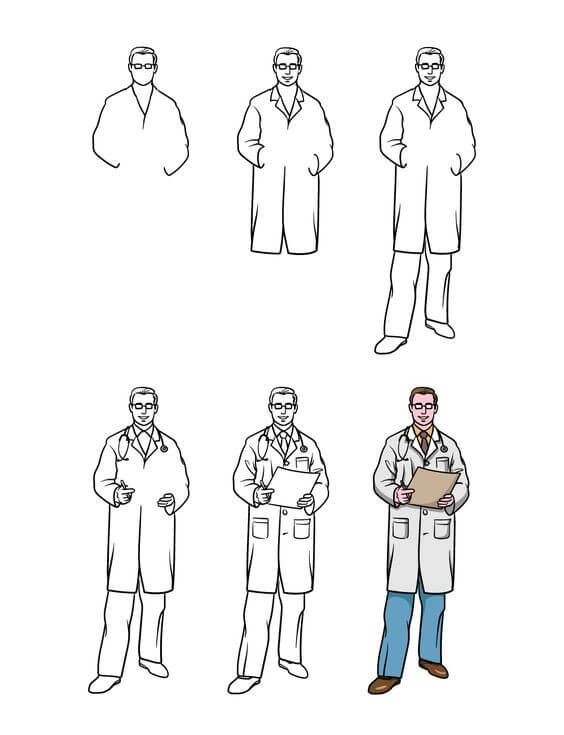 How to draw Doctor idea (2)