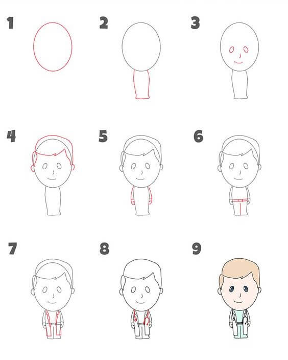 How to draw Doctor idea (3)