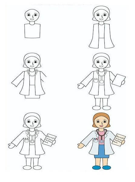 How to draw Doctor idea (4)