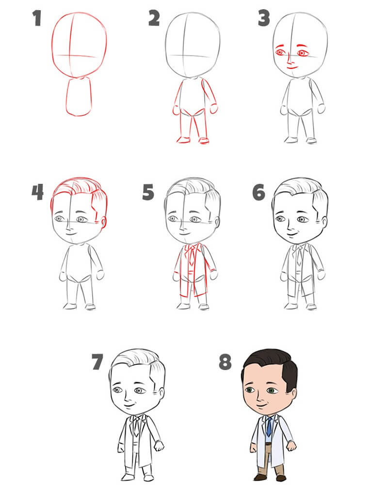 How to draw Doctor idea (9)