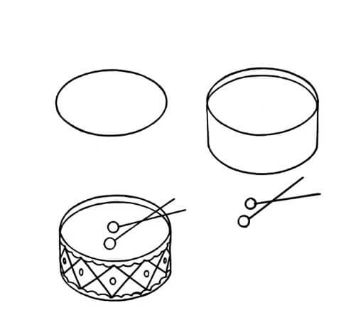 How to draw Drum idea (6)