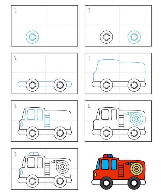 Fire truck idea (1) Drawing Ideas