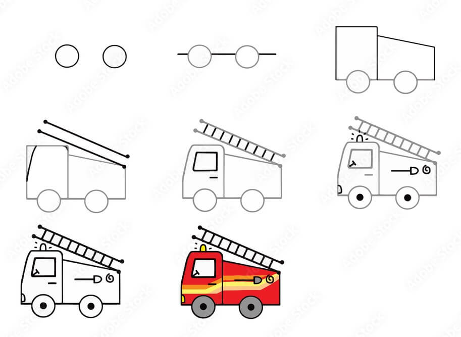 Fire truck idea (5) Drawing Ideas