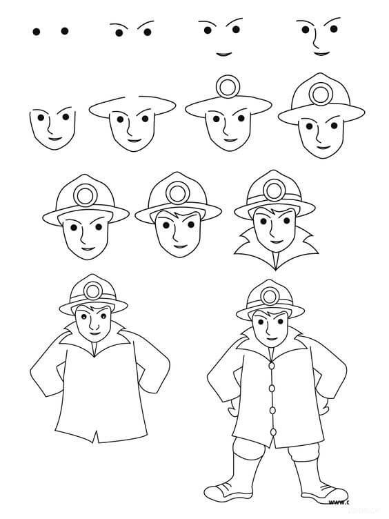 How to draw Firefighter (1)