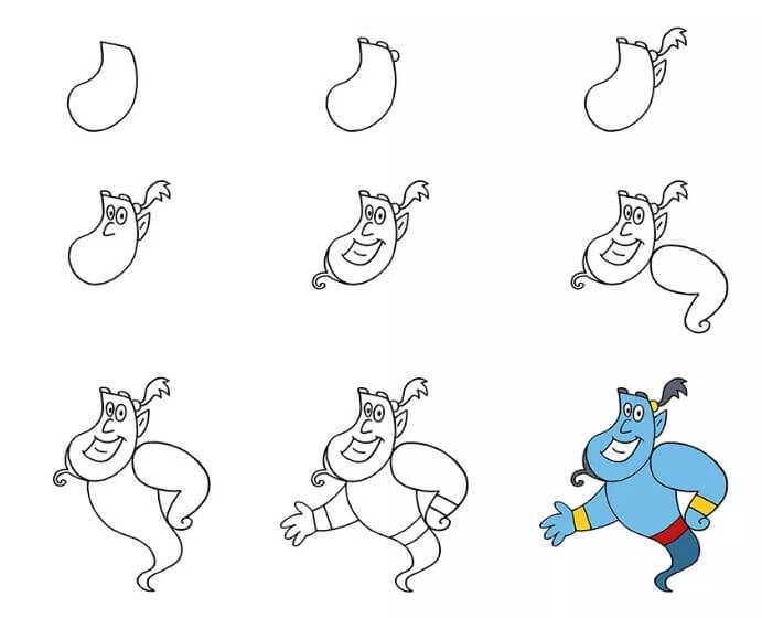 How to draw Genie idea (2)