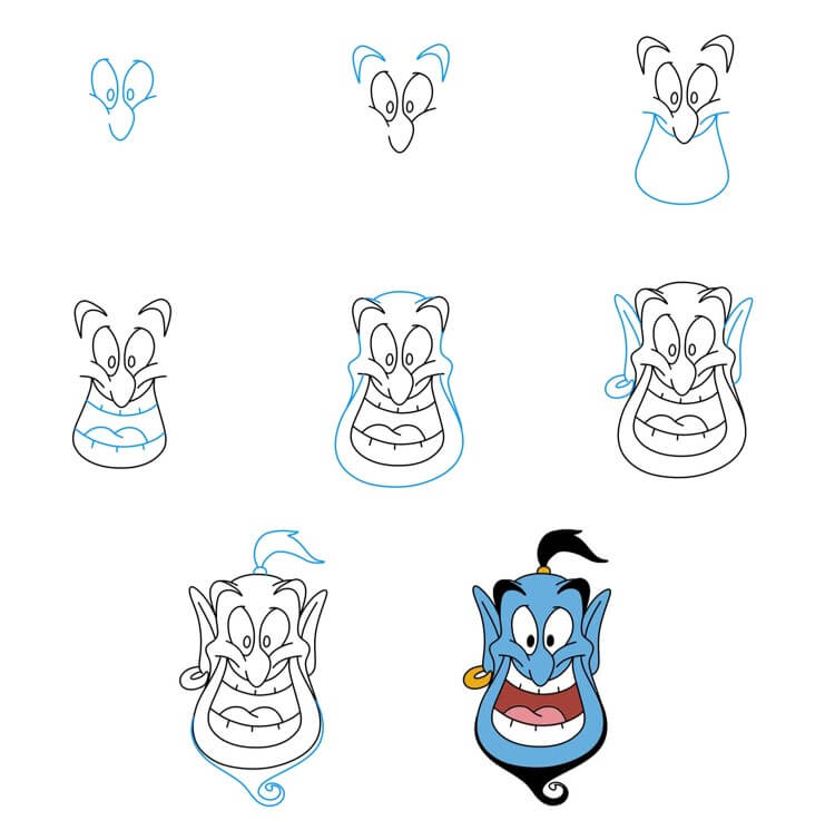 How to draw Genie idea (8)