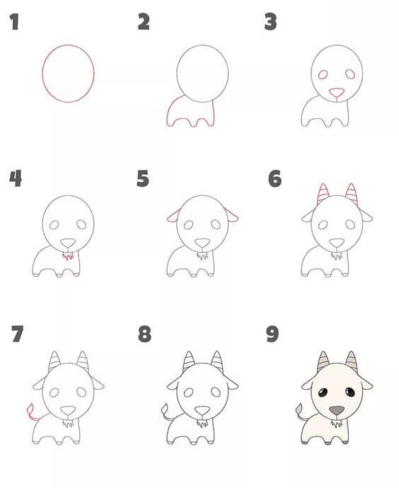 How to draw Goat idea (20)