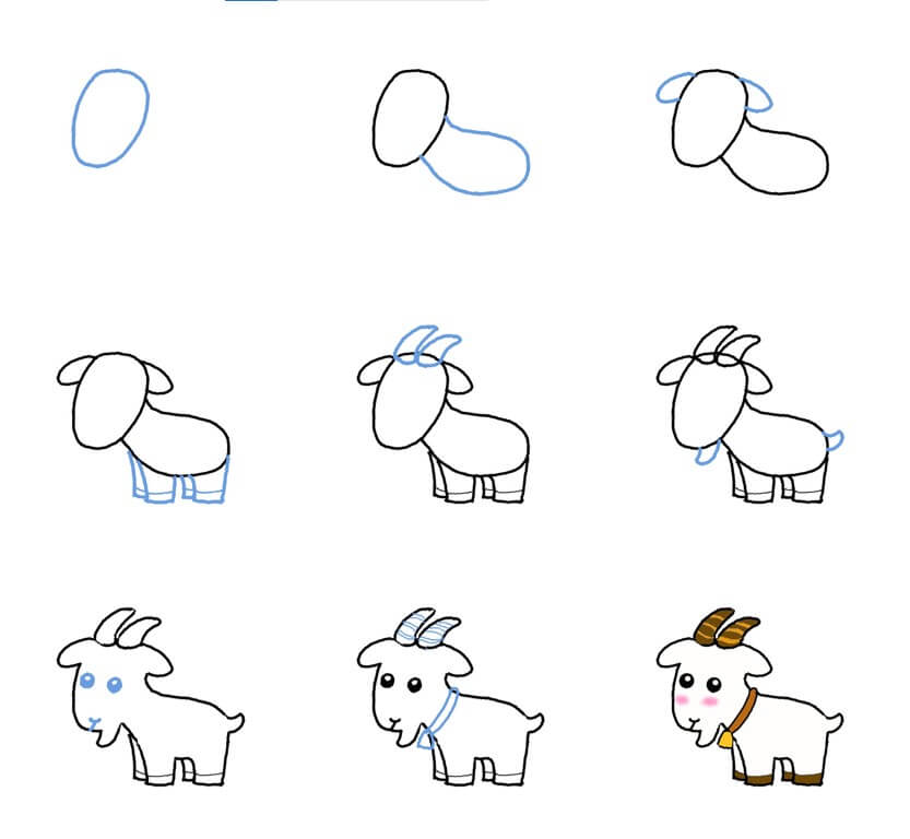 How to draw Goat idea (31)