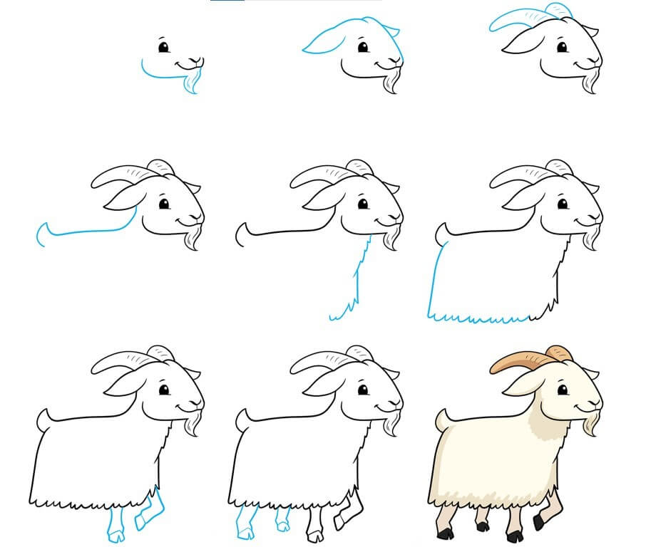 How to draw Goat idea (33)