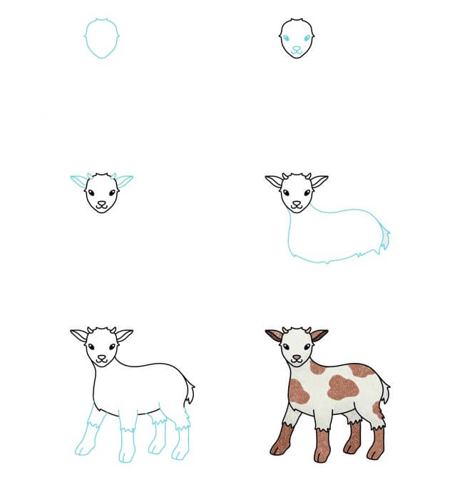 How to draw Goat idea (36)