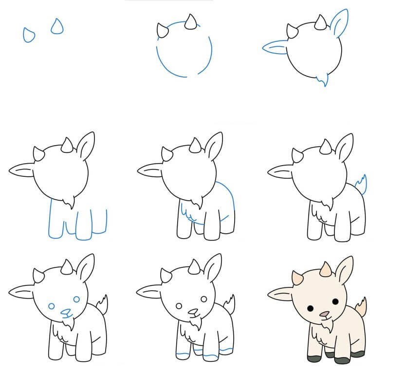 How to draw Goat idea (39)