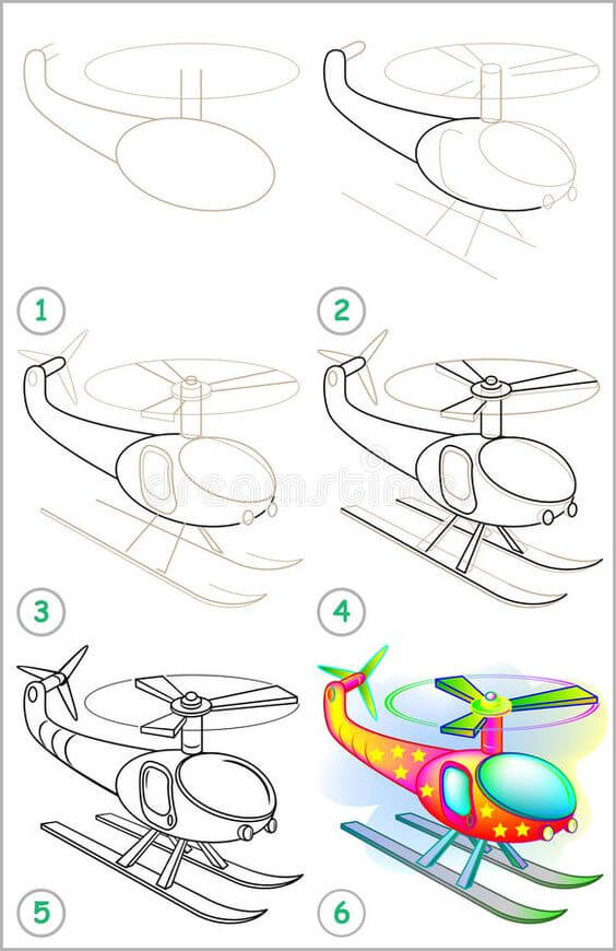 How to draw Helicopter idea (13)