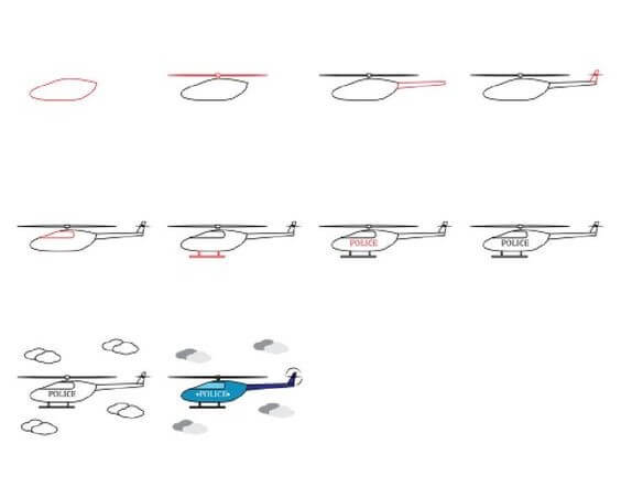 How to draw Helicopter idea (14)