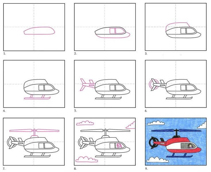 How to draw Helicopter idea (15)