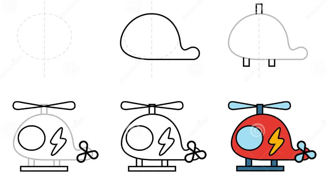 How to draw Helicopter idea (22)