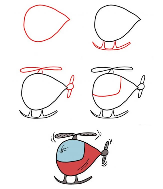 How to draw Helicopter idea (29)