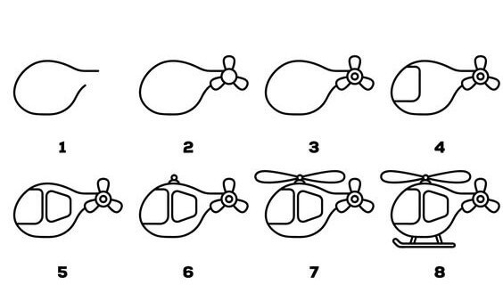 How to draw Helicopter idea (7)