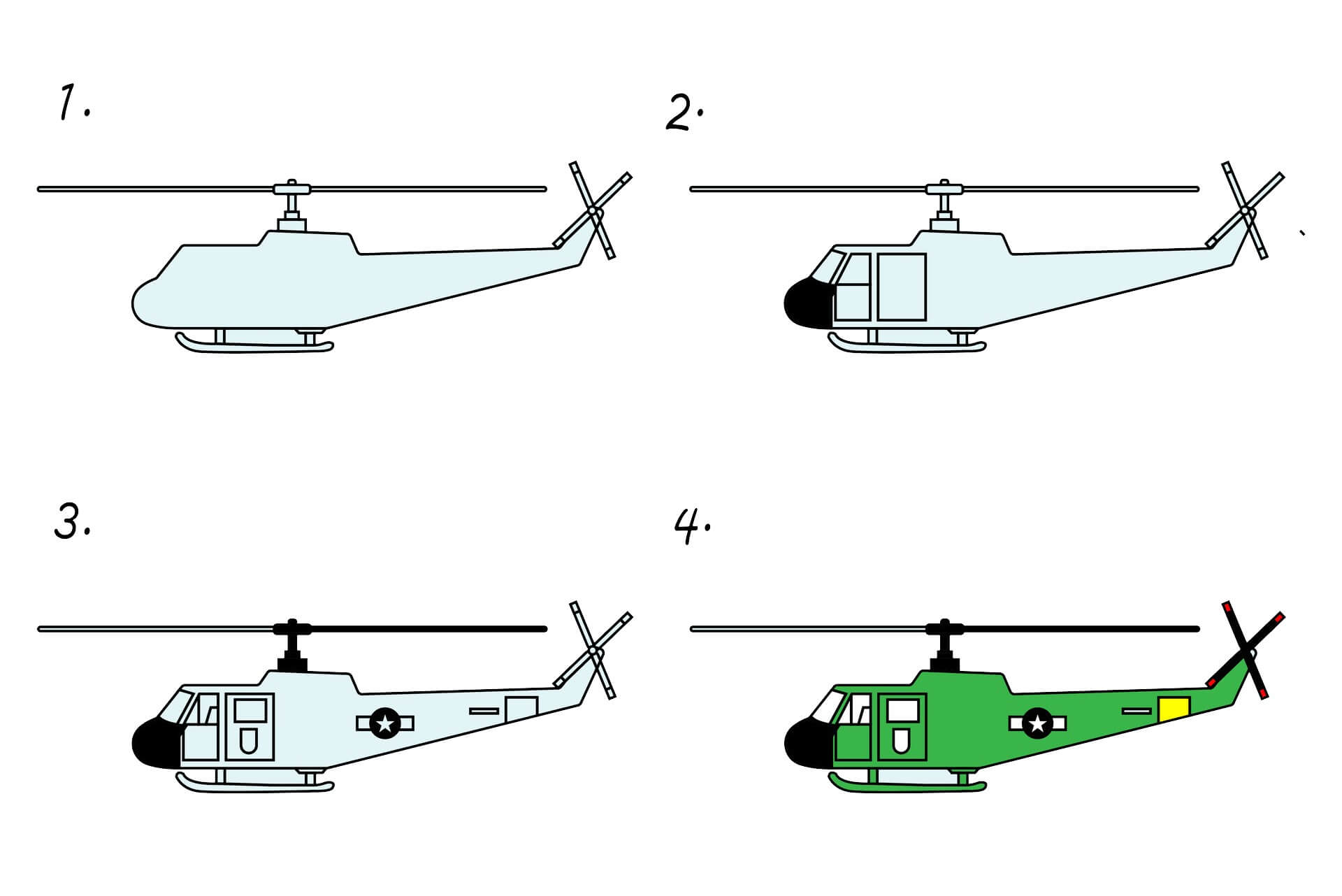 How to draw Helicopter idea (8)