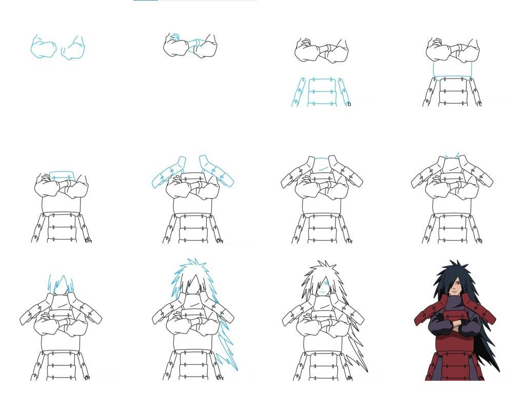 How to draw Madara (1)