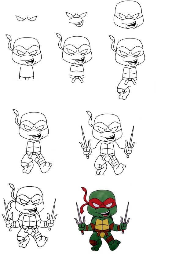 Ninja turtle (1) Drawing Ideas