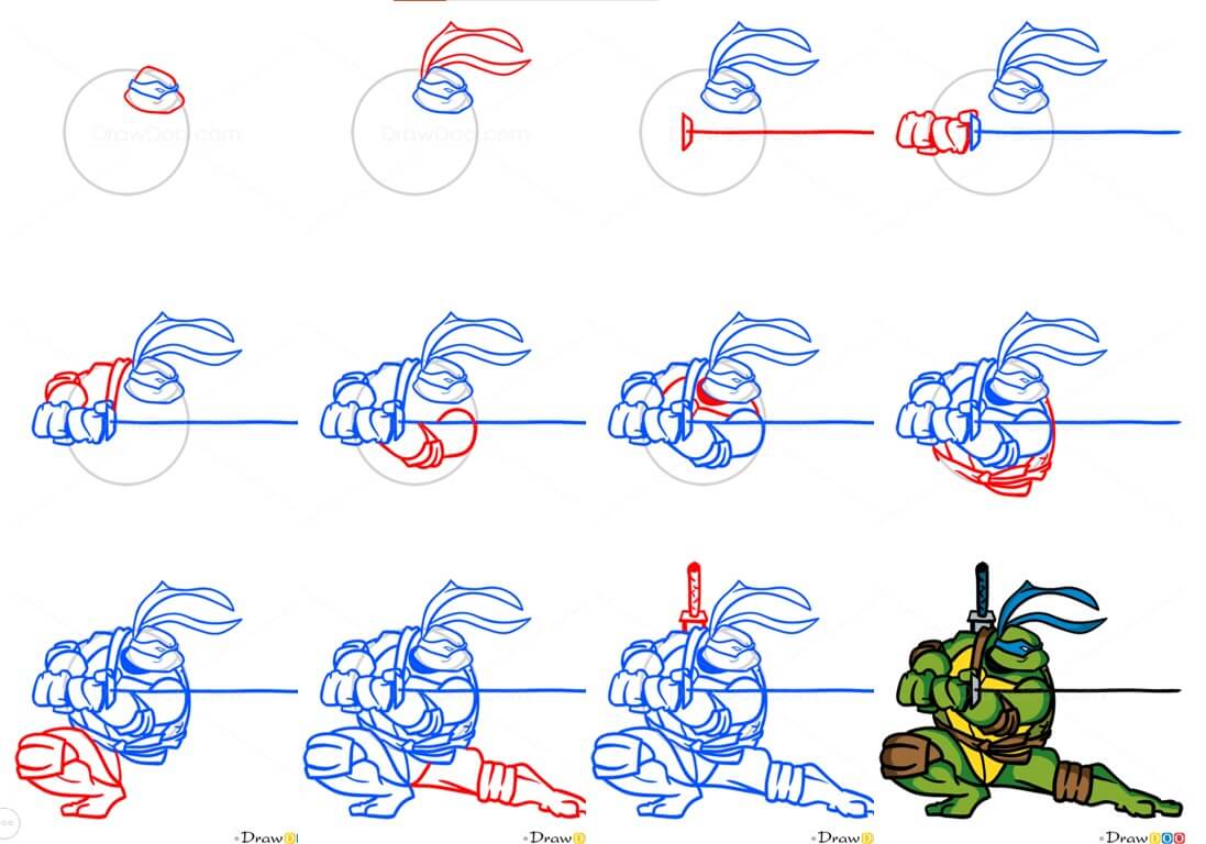 Ninja turtle (17) Drawing Ideas