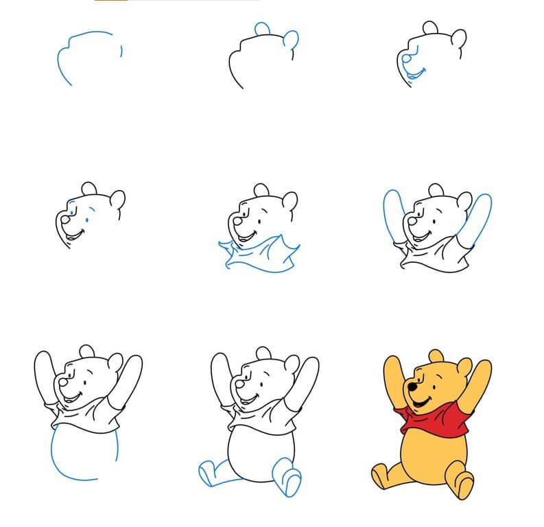 Pooh bear idea (12) Drawing Ideas