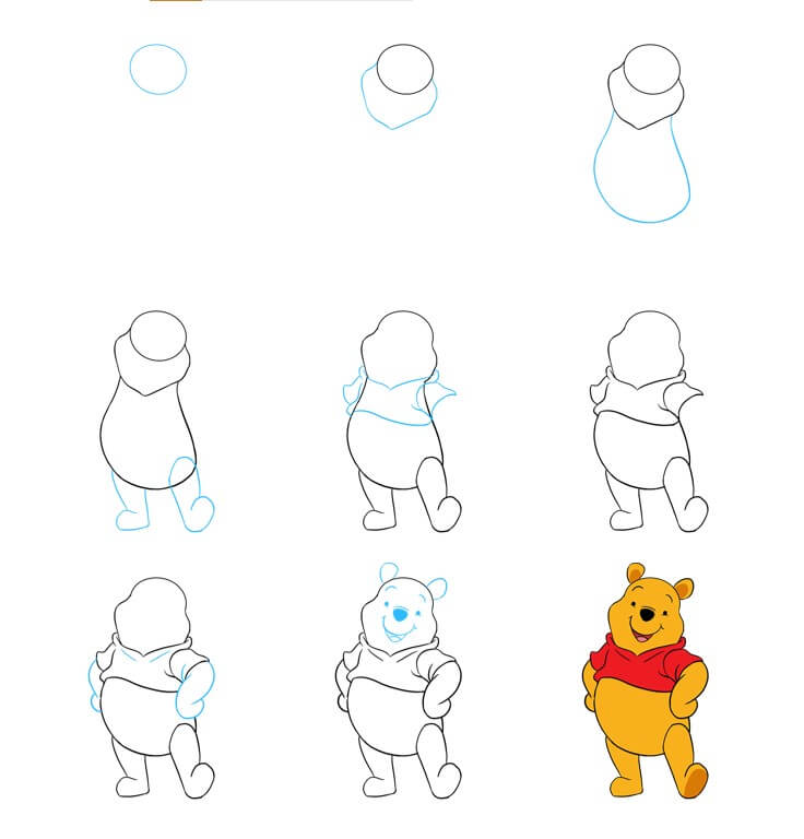 Pooh bear idea (15) Drawing Ideas