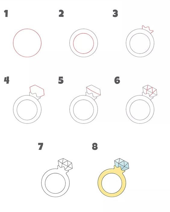 How to draw Ring idea (2)