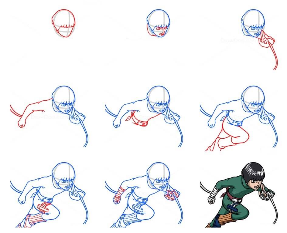 Rock lee (1) Drawing Ideas