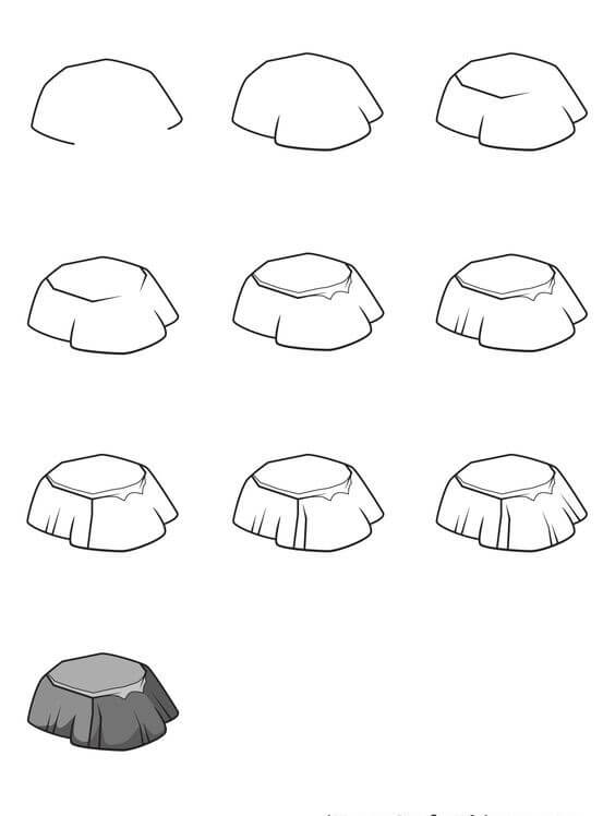 How to draw Rocks idea (5)