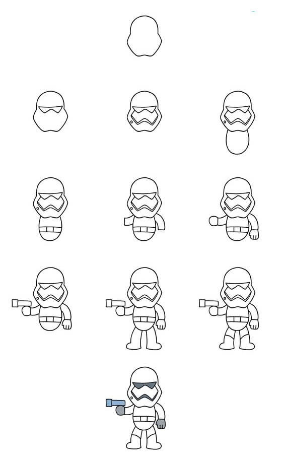 How to draw Stormtrooper idea (1)