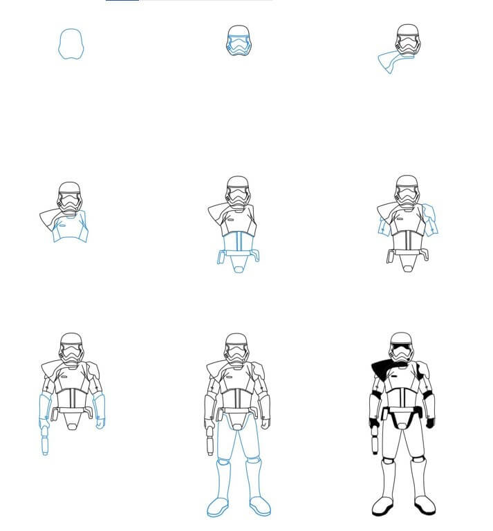 How to draw Stormtrooper idea (10)