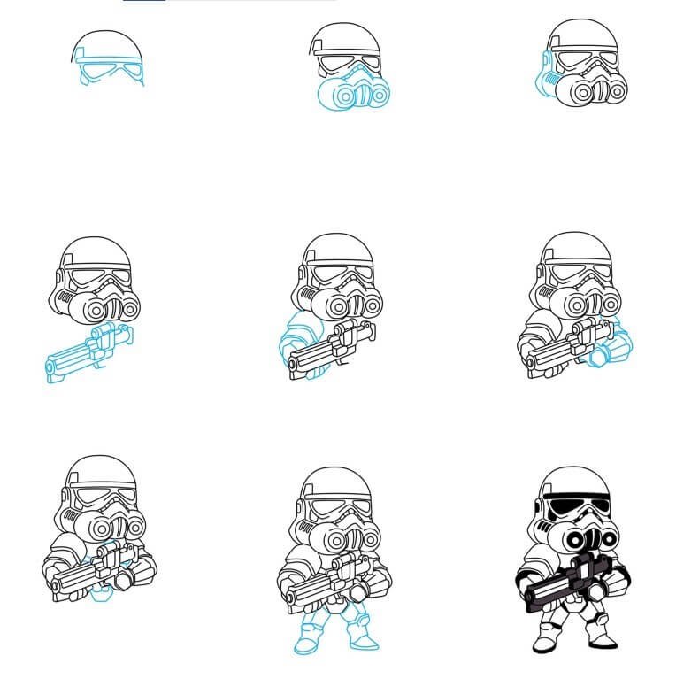 How to draw Stormtrooper idea (11)