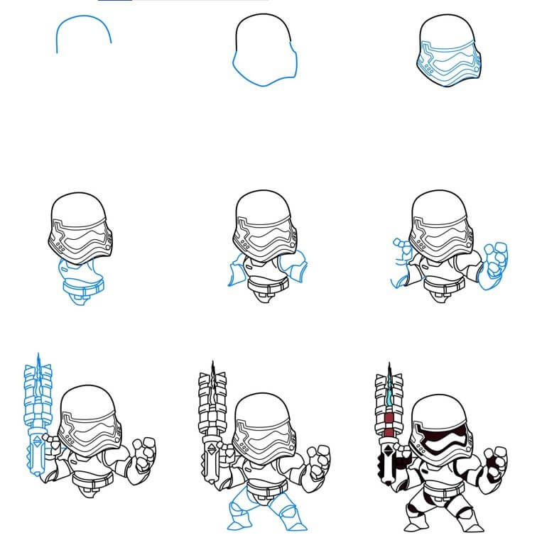 How to draw Stormtrooper idea (12)