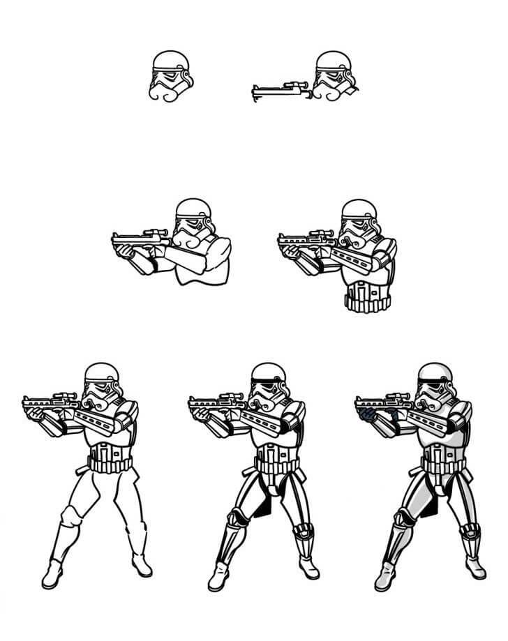 Stormtrooper idea (14) Drawing Ideas