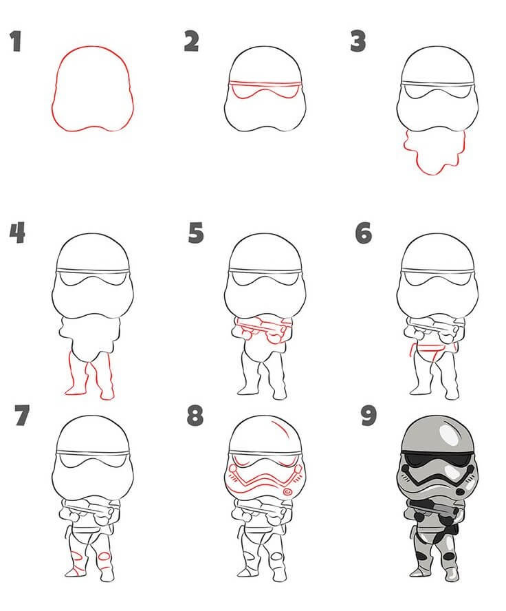 How to draw Stormtrooper idea (2)