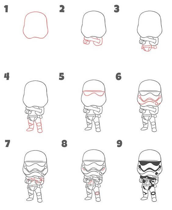 How to draw Stormtrooper idea (3)