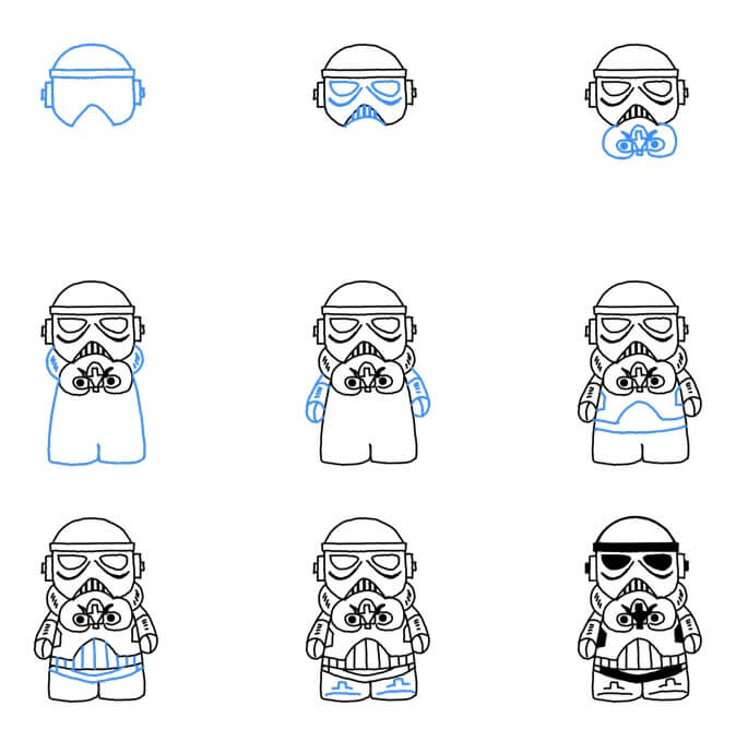 How to draw Stormtrooper idea (5)