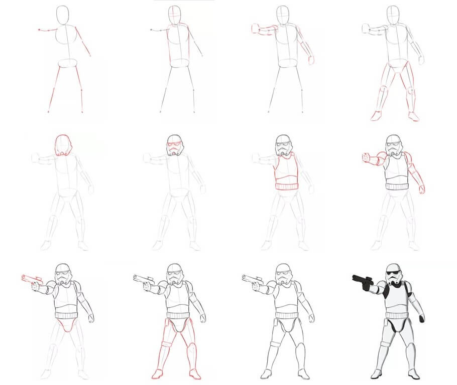 How to draw Stormtrooper idea (6)