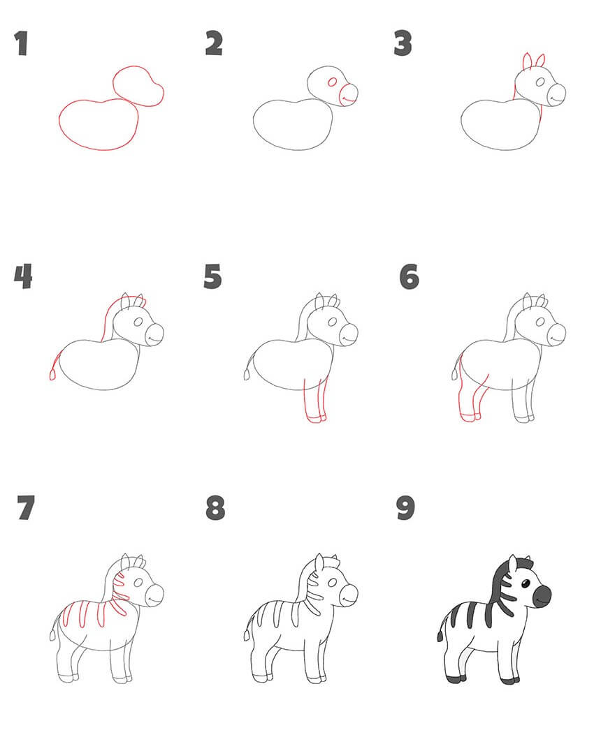 How to draw Zebra idea (22)