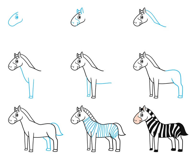 How to draw Zebra idea (25)