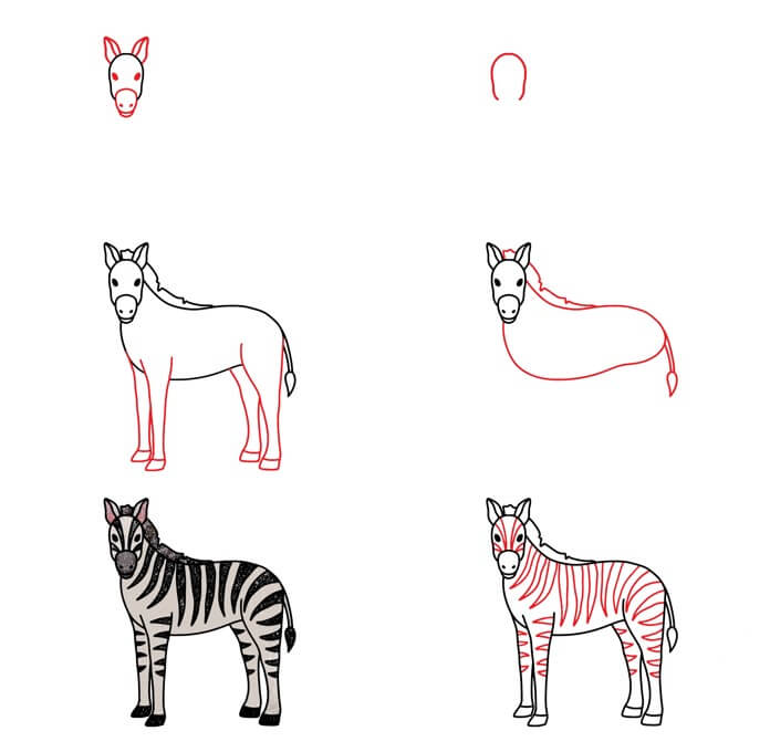 How to draw Zebra idea (26)