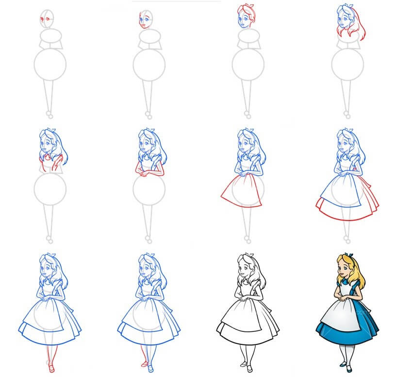 Alice in wonderland idea (10) Drawing Ideas