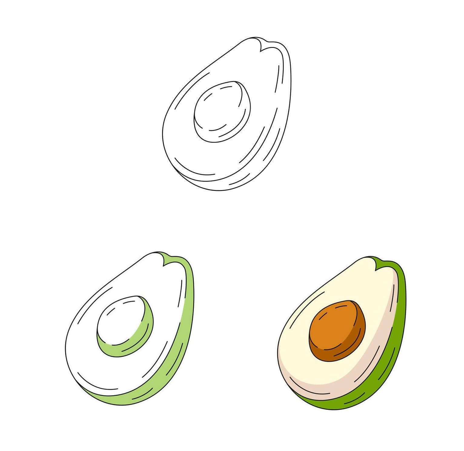 How to draw Avocado idea (17)