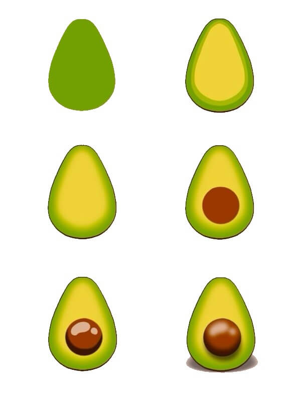 Avocado idea (18) Drawing Ideas